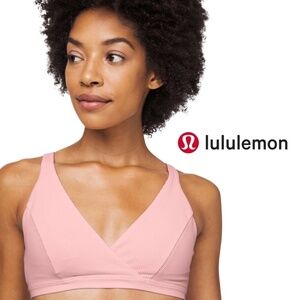 Lululemon Clear Waters Bikini Top Powdered Rose - Size 4